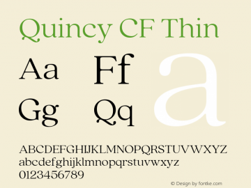 Quincy CF Thin 4.100图片样张