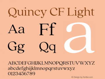 Quincy CF Light 4.100图片样张