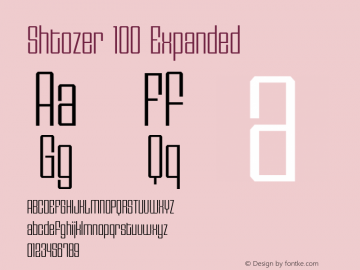 Shtozer 100 Expanded 1.000图片样张