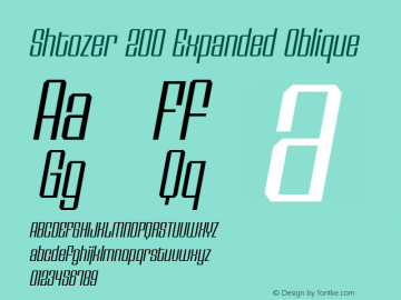 Shtozer 200 Expanded Oblique 1.000图片样张