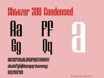 Shtozer 300 Condensed 1.000图片样张