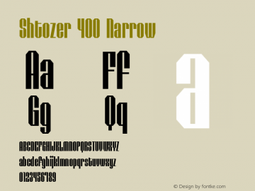 Shtozer 400 Narrow 1.000图片样张