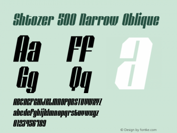 Shtozer 500 Narrow Oblique 1.000图片样张