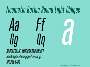 Neumatic Gothic Round Light Oblique 1.085图片样张