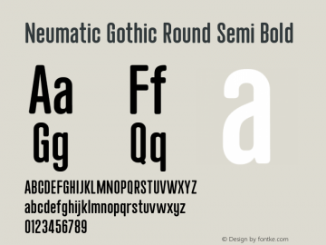 Neumatic Gothic Round Semi Bold 1.085图片样张