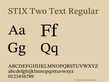 STIX Two Text Version 2.13 b171图片样张