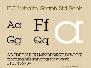LubalinGraphStd-Book Version 2.031;PS 002.000;hotconv 1.0.50;makeotf.lib2.0.16970图片样张
