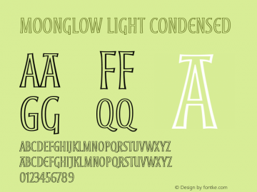 Moonglow-LightCond Version 2.035;PS 2.000;hotconv 1.0.51;makeotf.lib2.0.18671图片样张