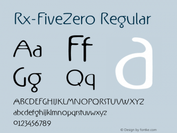 Rx-FiveZero Regular Version 0.9; 2000图片样张