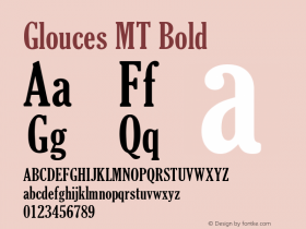 Glouces MT Bold 001.002图片样张