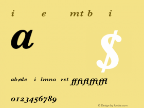 Imprint Expert MT Bold Italic 001.003 Font Sample