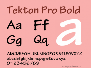 TektonPro-Bold Version 2.020;PS 2.000;hotconv 1.0.51;makeotf.lib2.0.18671图片样张
