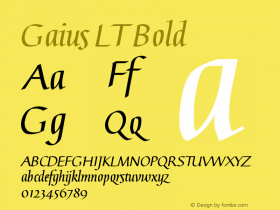 Gaius LT Bold Version 2.01;2005图片样张