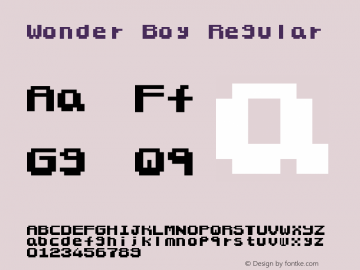 Wonder Boy Regular Version 1.0图片样张