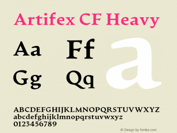 Artifex CF Heavy Version 1.500;FEAKit 1.0图片样张