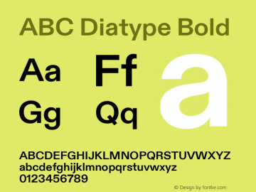 ABC Diatype Bold Version 1.100 | web-ttf图片样张