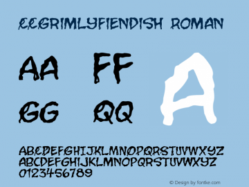 CCGrimlyFiendish Roman Version 1.00图片样张