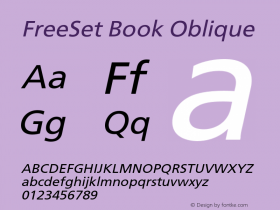 FreeSet Book Oblique Version 2.001图片样张