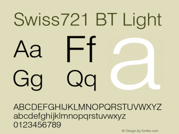 Swiss721 Lt BT Light Version 5.0图片样张