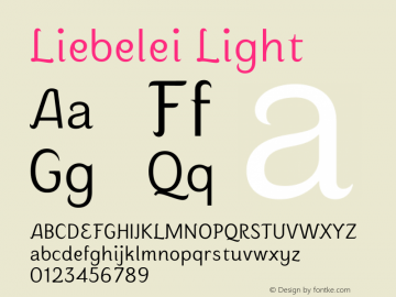 Liebelei Light Version 3.000;FEAKit 1.0图片样张