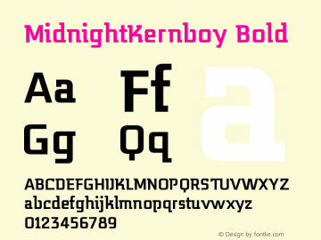 MidnightKernboy Bold 2图片样张