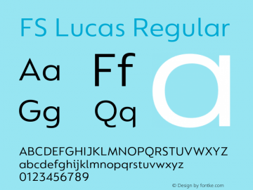 FS Lucas Version 1.03;PS 001.002;hotconv 1.0.88;makeotf.lib2.5.64775图片样张