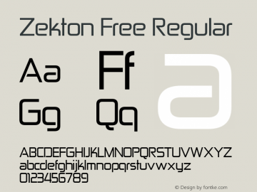 Zekton Free Regular Version 2.100 2000图片样张