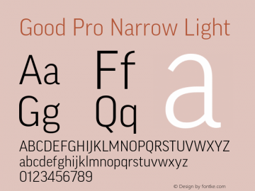 GoodPro-NarrLight Version 7.504; 2014; Build 1021图片样张