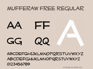 Mufferaw Free Regular Version 2.100 2004 Font Sample