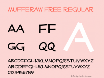 Mufferaw Free Regular Version 2.100 2004 Font Sample