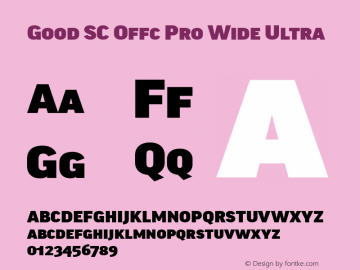 Good SC Offc Pro Wide Ultra Version 7.504; 2014; Build 1020图片样张