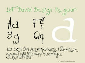 LHF David Design Regular Version 1.000;PS 001.001;hotconv 1.0.38 Font Sample