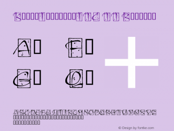 KendoInitialsITC TT Version 1.01图片样张