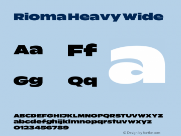 Rioma Heavy Wide Version 1.000图片样张