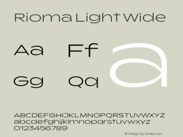 Rioma Light Wide Version 1.000图片样张