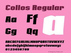 Collos Regular 001.000 Font Sample