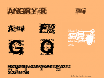 ANGRY Regular 001.000图片样张