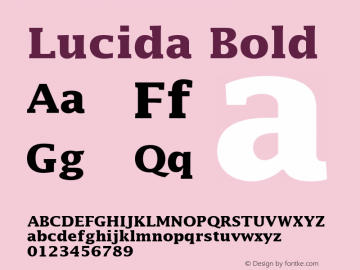 Lucida-Bold 001.001图片样张