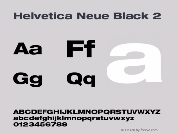 HelveticaNeue-Black2 001.000图片样张