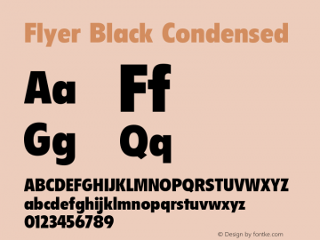 Flyer-BlackCondensed 001.000图片样张