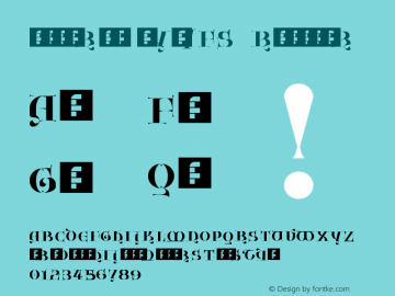 zeamróg eYe/FS Regular Version 1.0 Font Sample