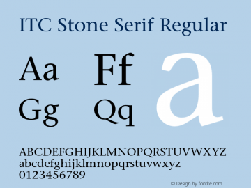 StoneSerif 001.002图片样张