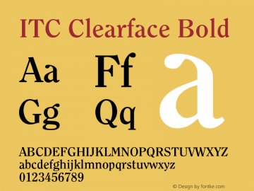 Clearface-Bold 001.001图片样张