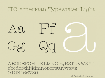 AmericanTypewriter-Light 001.002图片样张
