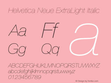 HelveticaNeue-UltraLightItal 001.102图片样张