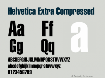 Helvetica-ExtraCompressed 001.002图片样张