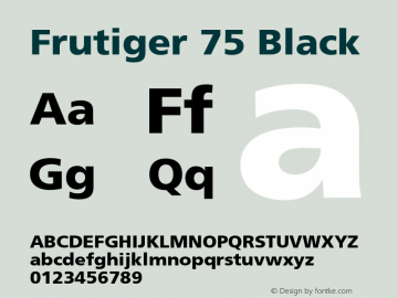 Frutiger-Black 001.002图片样张