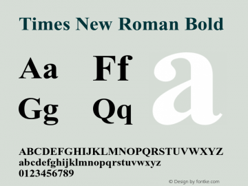 TimesNewRomanPS-BoldMT 001.003图片样张