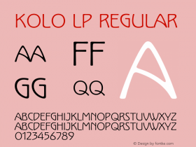 KoloLP-Regular 001.000图片样张