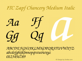 ZapfChancery-MediumItalic 003.001图片样张